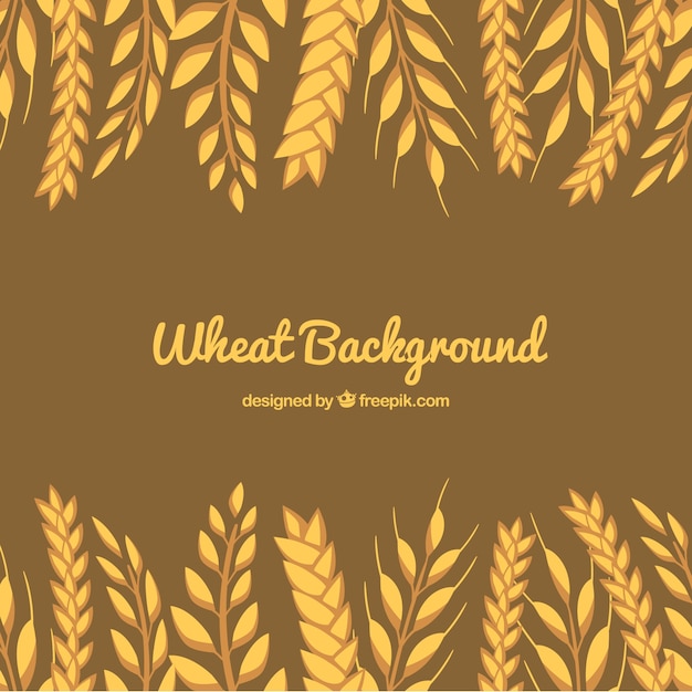 Hand drawn wheat background