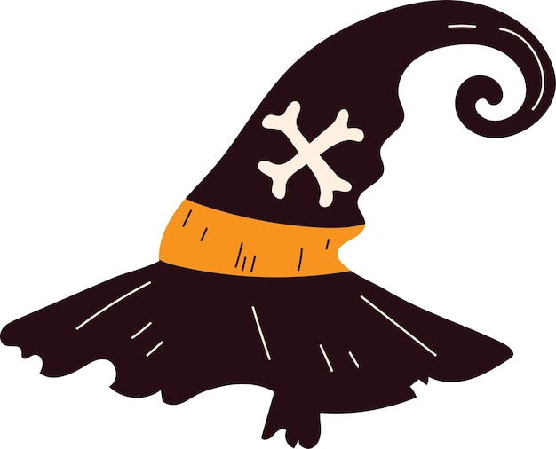 Hand Drawn Witch Hat Illustration Element Graphic