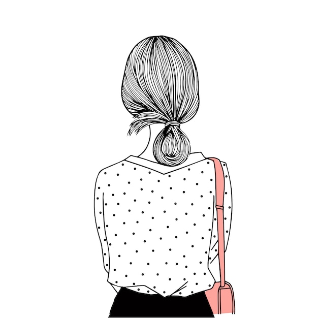 Woman back Vectors & Illustrations for Free Download