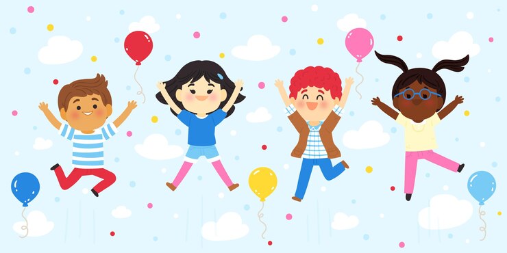 Vector hand drawn world childrens day