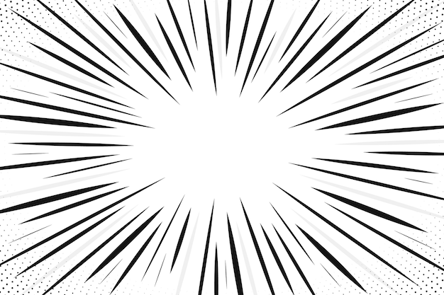 Vector hand drawn zoom effect background