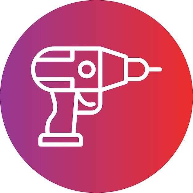 Hand Drill Icon Style