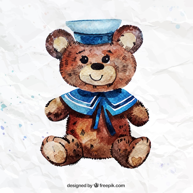 Hand geschilderde teddybeer