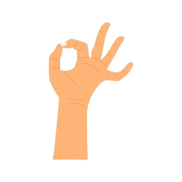 hand gesture with ok sign