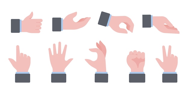 hand gestures of business people element for finance
