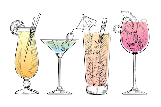 Hand getekend cocktail collectie
