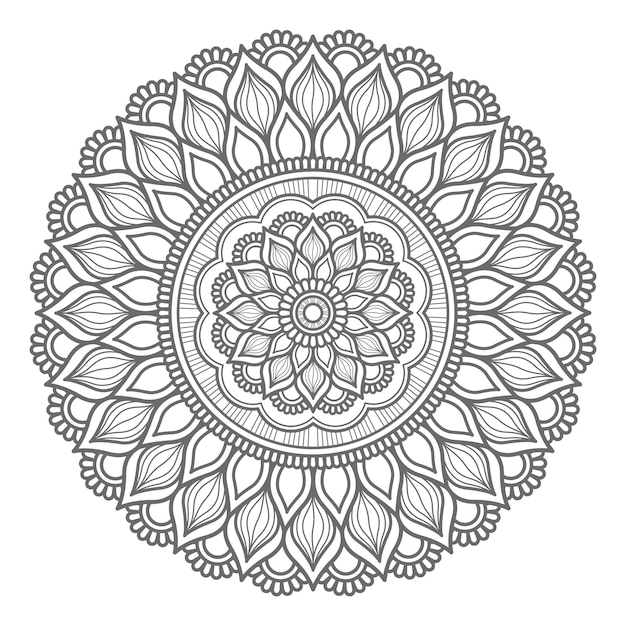 Hand getekend mandala ontwerp