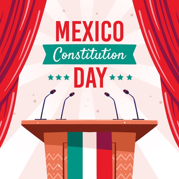 Hand getekend mexico grondwet dag