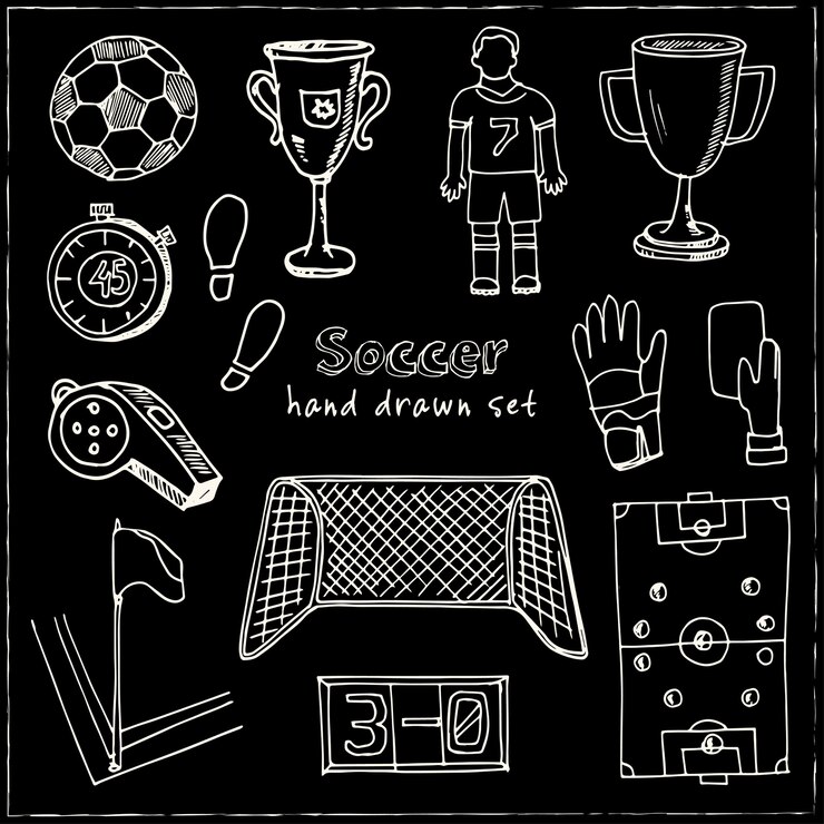Hand getekend voetbal collectie