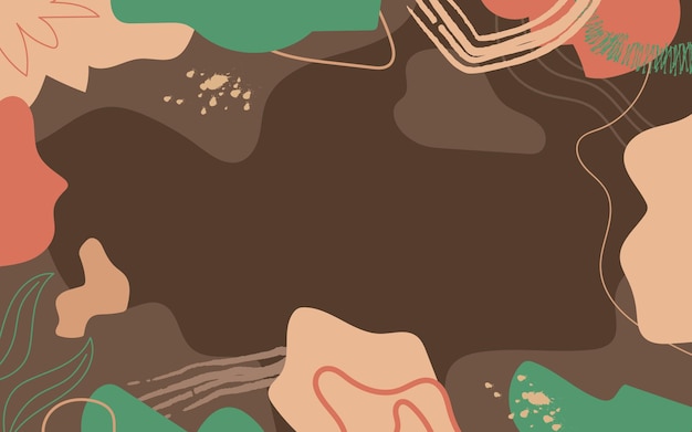 Hand getekende abstracte doodle achtergrond