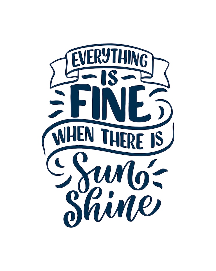 Vector hand getrokken belettering compositie over zomer. grappige seizoenslogan.