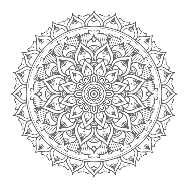 hand getrokken cirkel stijl mandala illustratie