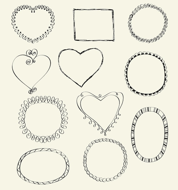 Hand getrokken frames