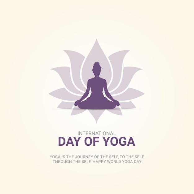 Hand getrokken internationale dag van yoga illustratie gratis vector