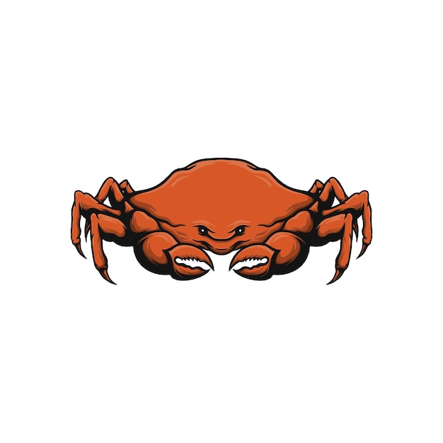 Hand getrokken krab vectorillustratie