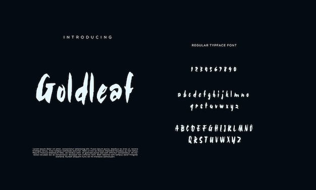 Hand getrokken lettertype set geïsoleerd op wit Penseel geschilderde karakters kleine letters en hoofdletters Vector