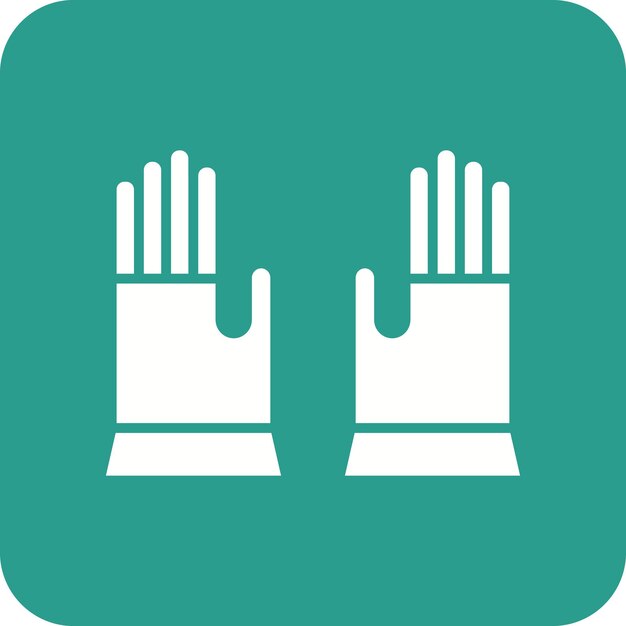 Векторное изображение значка перчаток может быть использовано для сельского хозяйства