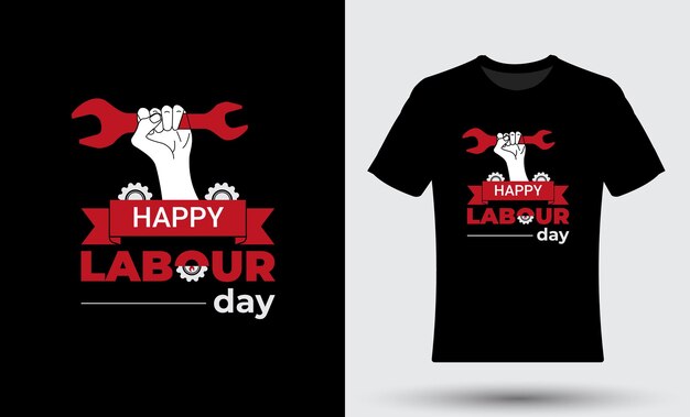 Hand grabbing a wrench1st may happy labour day t shirt design