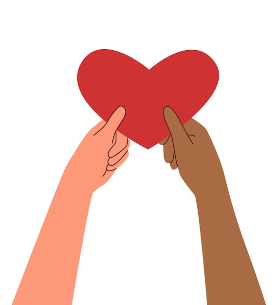 Vector hand heart4