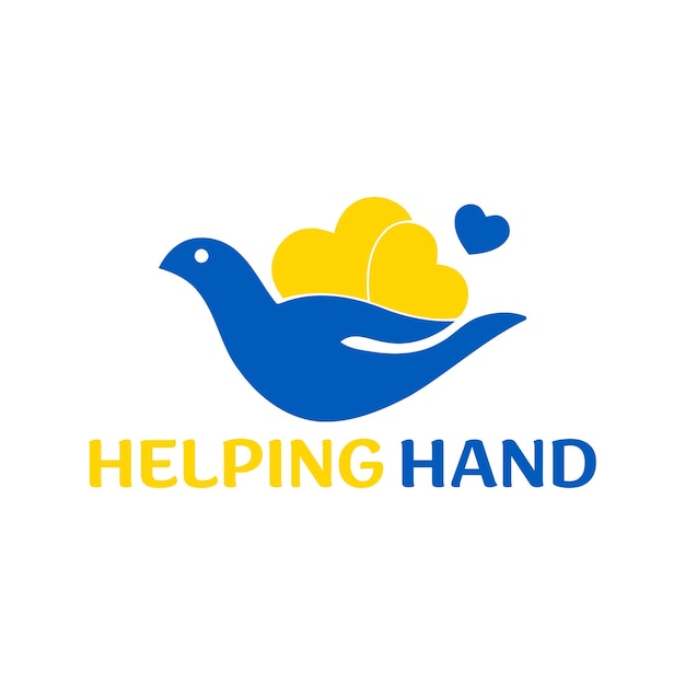 Hand help logo