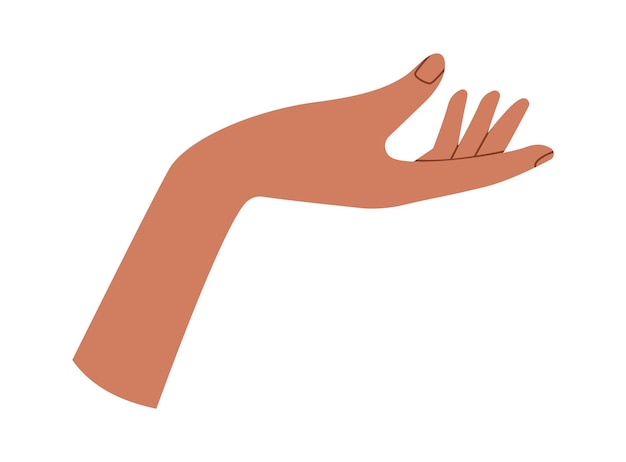 Vector hand holding gesture
