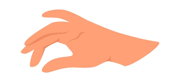 Vector hand holding gesture