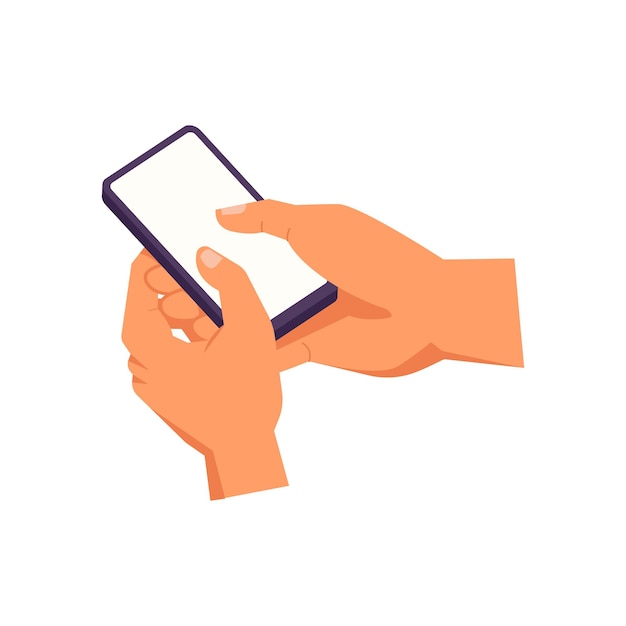 hand holding smartphone gestures use