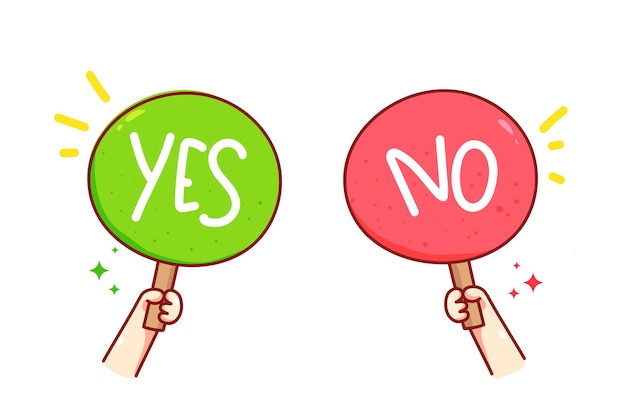 Yes No Vector Art, Icons, and Graphics for Free Download