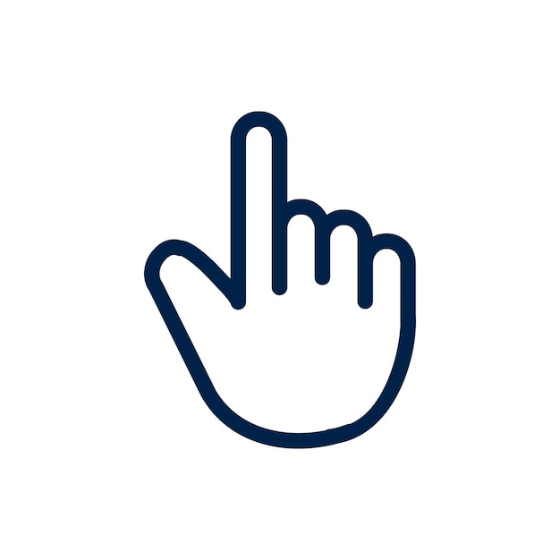 Hand icon logo vector illustration