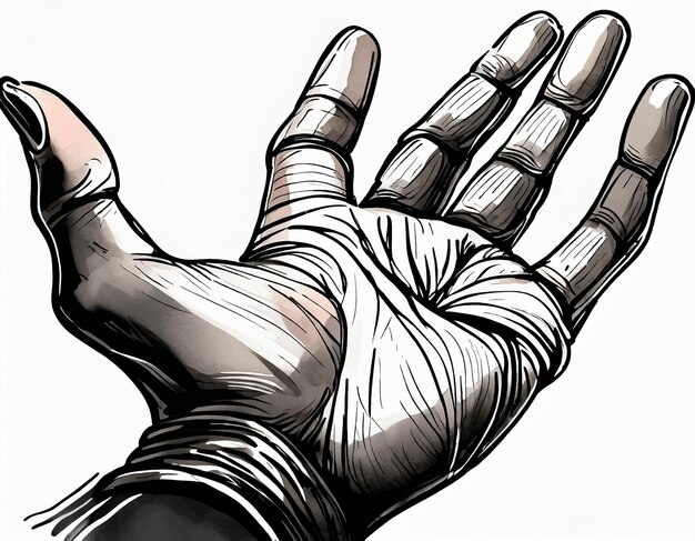 Vector hand illustration background