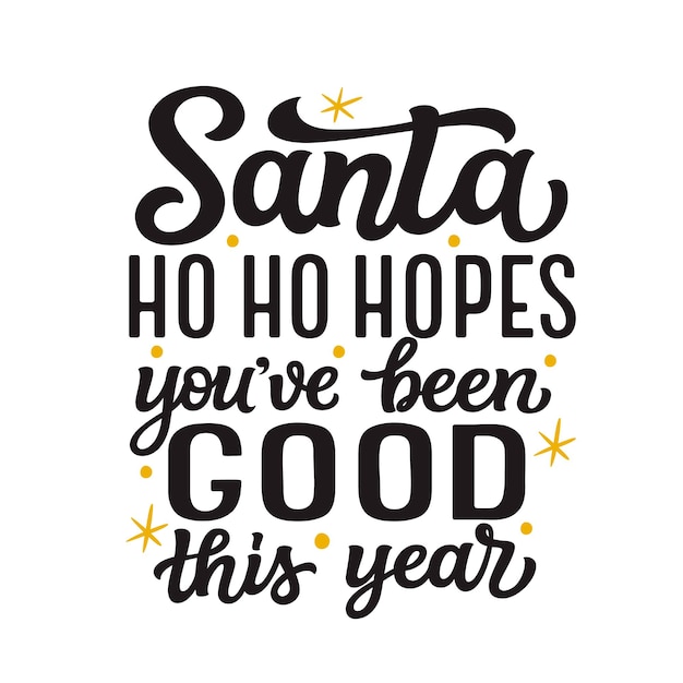 Premium Vector | Hand lettering funny christmas quote isolated on ...