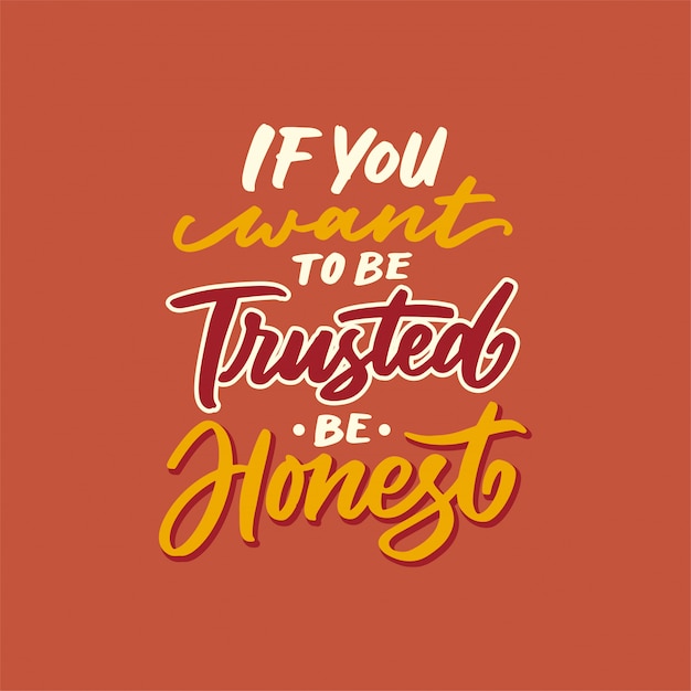 Vector hand lettering motivation quote