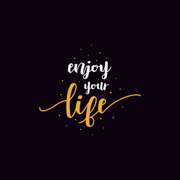 Hand lettering motivational quote