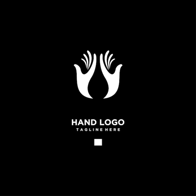 Hand logo icon design template vector illustration