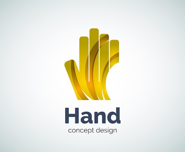 Modello di logo della mano