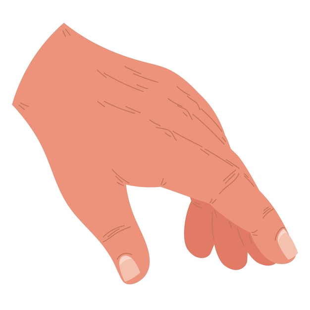 hand making gesture