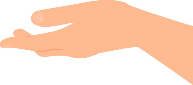Hand met handpalm omhoog vector illustratie