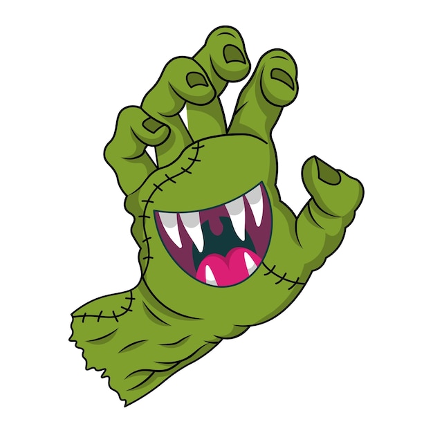 Vector hand monster vector