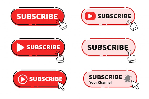 A hand mouse cursor is clicking on the subscribe button to track the content on your video.