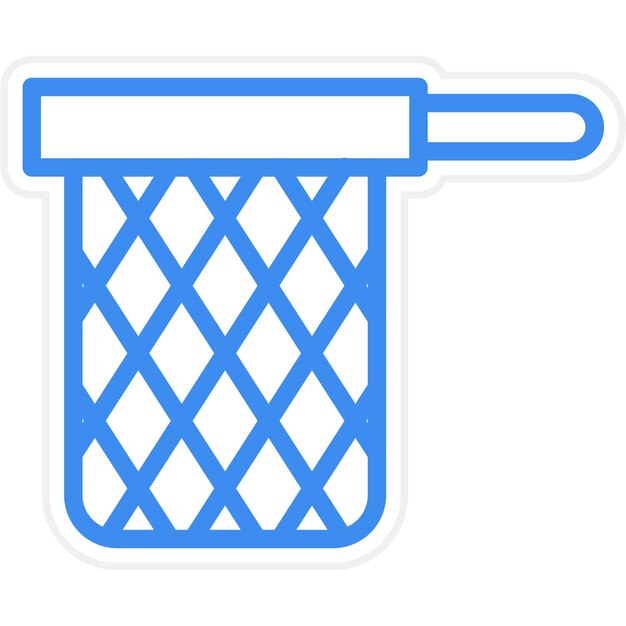 Vector hand net icon style