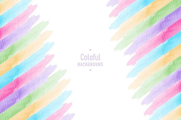 Hand painted abstract colorful pastel watercolor background
