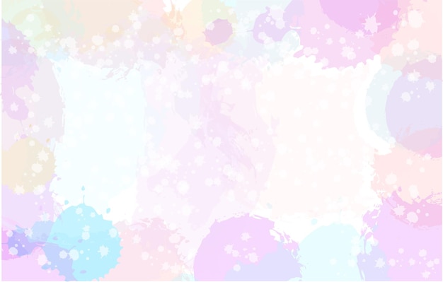 Vector hand painted abstract pastel watercolor background