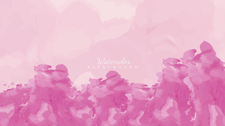 Premium Vector | Hand painted abstract pink wallpaper in watercolor