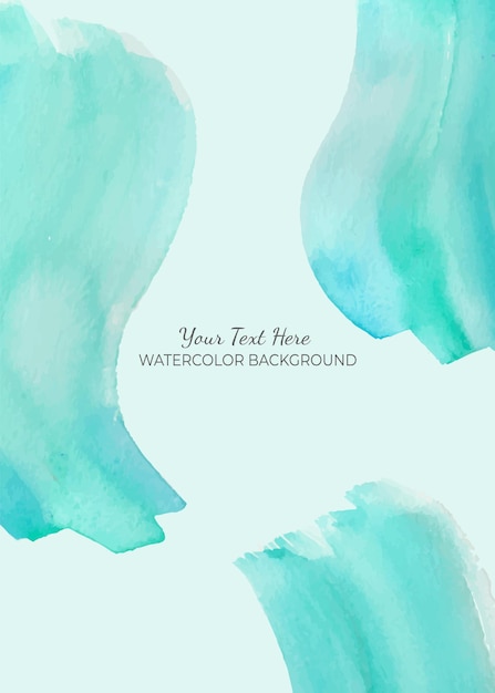 Vector hand painted abstract watercolor as background