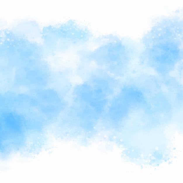 Vector hand painted blue watercolour background