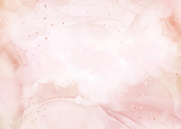 手描きのパステル ピンクの水彩画の背景
