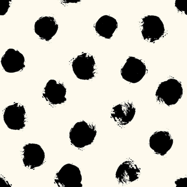 Hand Painted Spots Decorative seamless pattern Repeating background Tileable wallpaper print