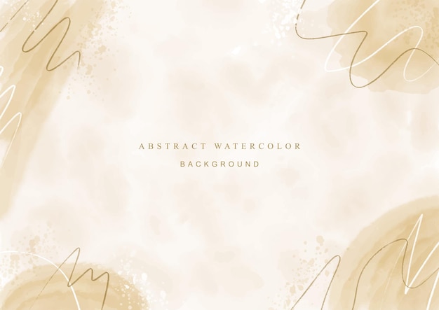 Hand painted watercolor abstract background vector