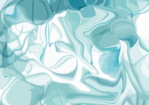 Hand painted watercolor aqua background liquid marble texture