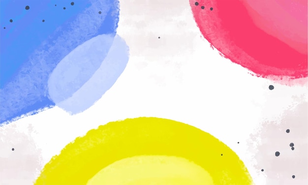 Vector hand painted watercolor background with elegant abstract shapes.